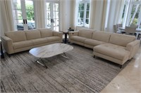 Nicoline (Italy) Suede Sectional Sofa