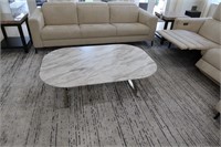 Composite marble look coffee table
