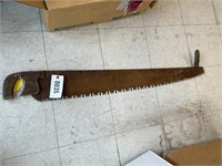 VINTAGE ONE MAN CROSS CUT SAW APPROX 47 INCHES INC