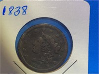 1838 Liberty Head Cent