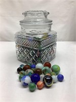 Candy Jar full of  Marbles