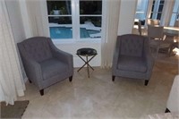 Pair Ethan Allen Contemporary Accent Chairs