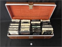 24 Eight Track Tapes w/ Savoy Case