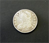 1827 TYPE 2 CAPPED BUST HALF DOLLAR