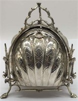 Silver Plate Ornate 3 Part Serving Dish