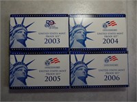 U.S. Mint Coins Proof Set 2003 - 2006
