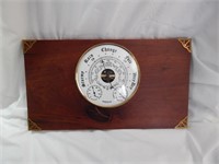 Vintage Barostar Barometer on Custom Made Plaque