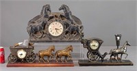 Vintage Horse Clocks