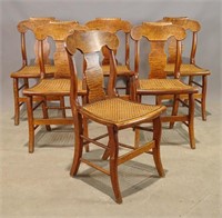 Set of (6) 19th c. Chairs
