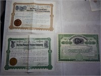 Old Mining Stock Certificates Colorado & Minnesota