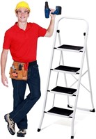 4-Step Folding Ladder Step Stool, Delxo