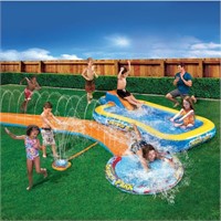 Banzai Aqua Drench 3-In-1 Splash Park w/ Pool