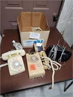 Vintage Rotary Dial Phones & Outside Ringer