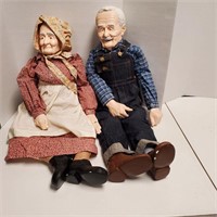 William Wallace ceramic Grandma and Grandpa