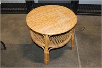 Vintage Rattan and Bamboo Table