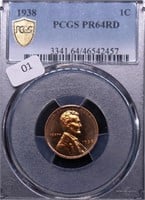 1938 PCGS PF64RED LINCOLN