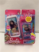 (40x bid) Barbie Unicorn Play Phone Set