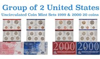 Group of 2 United States Mint Proof Sets 1999-2000