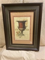 Art - framed print of urn