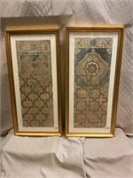 Art - pair of framed prints