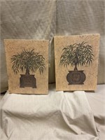 Pair of palm pictures