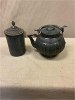 Teapot and jar