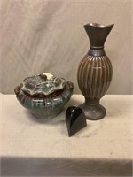 Mix - lidded bowl & vases