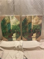 Art - Pair of canvas paintings