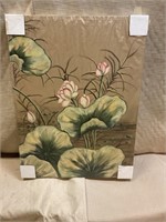 Art - lotus garden on canvas