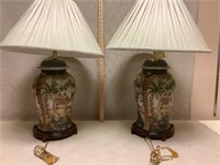 Pair of oriental table lamps