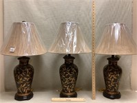 3 - ginger jar lamps