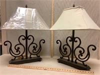 Pair of Pompeii table lamps