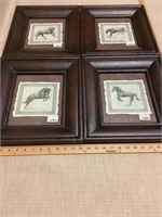 Art - 4 horse prints