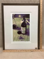 Art - framed wine print