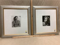 Art - 2 framed prints Garbo and Cooper