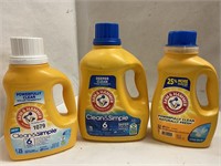 (3)Arm&Hammer Assorted Laundry Detergents Lot