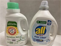 (2)All/Arm&Hammer Laundry Detergents Lot