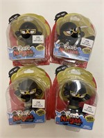 (4)Fart Ninjas Toys Lot