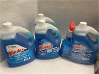 (4)Windex 1Gal Cleaners Lot
