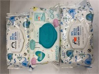 (3)Mama Bear/Pampers Wipes Lot