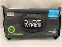 (6x bid)Dude Wipes 48ct Flushable Wipes Pack