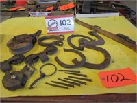 Antique Farm Tools, Square Nails Hames