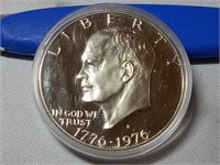 OF) 1976 S Silver Proof Ike dollar