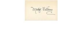 Madge Bellamy signature cut