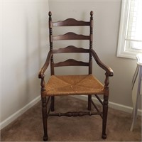 Ladderback Chair with Woven Seat
