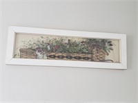 Wood Framed Picture - 7" x 22"