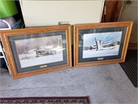 (2) Large Farm Prints by William Wallace