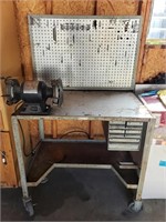 Vintage Metal Workbench