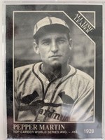 Pepper Martin unsigned baseball card