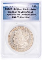 Coin 1879-S Morgan Silver Dollar, ANACS-BU